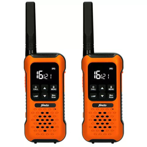 Alecto (FR300OE) Ruggedized Two-Way radio range up to 10 kilometers Orange / Black