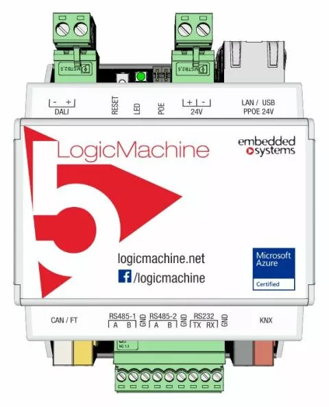 LogicMachine5 Power KNX CANx DALI ZigBee