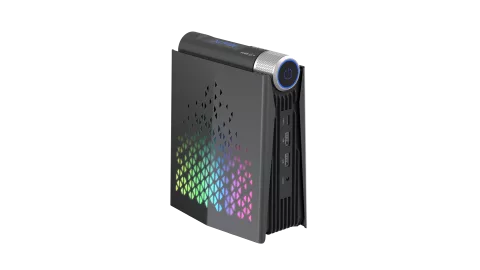 S3A Mini Gaming PC Ryzen 9 series with RGB Lights, Dual Fan & 3 Modes Mini Desktop