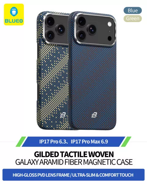 Gilded Galaxy Tactile Woven Aramid Fiber Magnetic Case