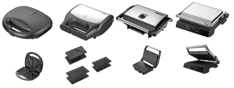 Sandwich Makers/Waffle Makers/Contact grills/Crepe Makers/Pizza Makers/Donut Makers