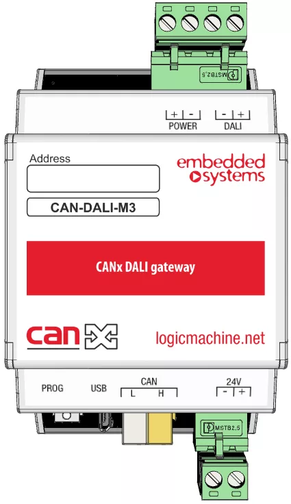 CANx DALI gateway