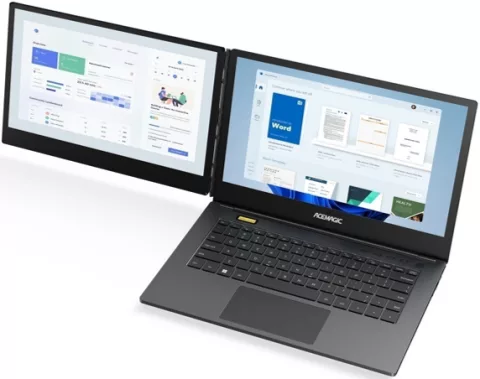 360° Horizontal Double-screen foldable Laptop with Intel Core i7/i9