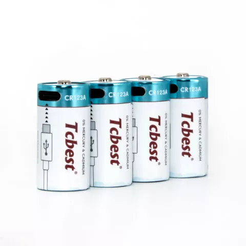 Rechargeable CR123A batteries