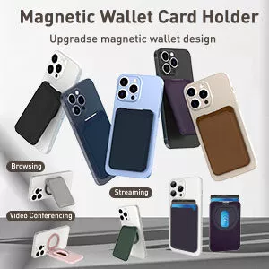 Magnetic card holder