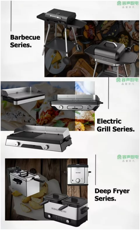 Deep Fat Fryer, Electric Barbecue, Electric Grill, Air Oven, Smoker., ect home appliances