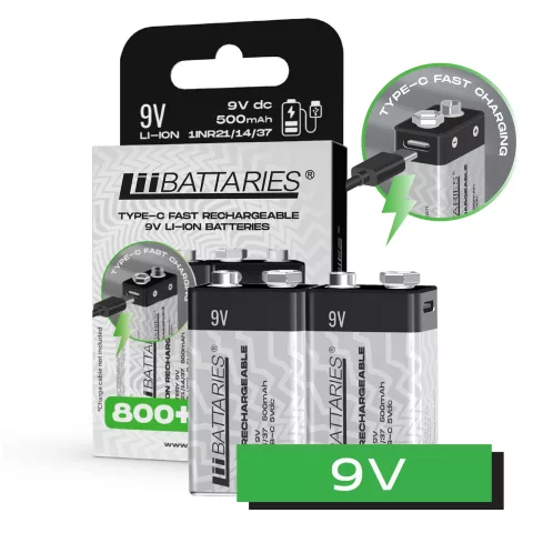 9V TYPE-C USB Rechargeable Lithium-ion Battery, Every battery is engineered with a multi-layered safety system: built-in overcharge & undercharge protection, thermal regulation, short-circuit control, and more. Your devices stay protected no matter what you're powering or where you're charging