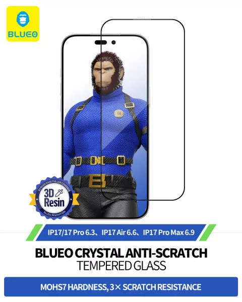 BLUEO Crystal Anti-Stratch Tempered Glass