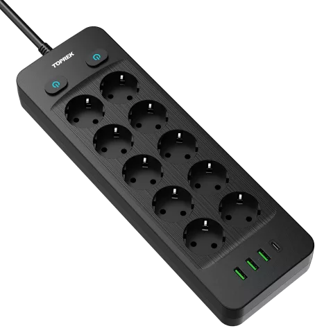 EU Standard Flat Power Strip