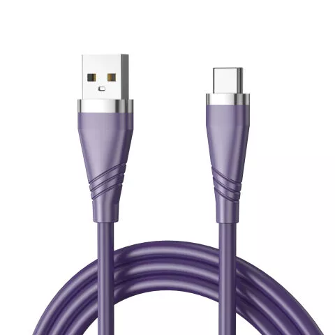 Jianhan 60W USB A to Type C Fast Charger Silicone Cable for iPhone 16