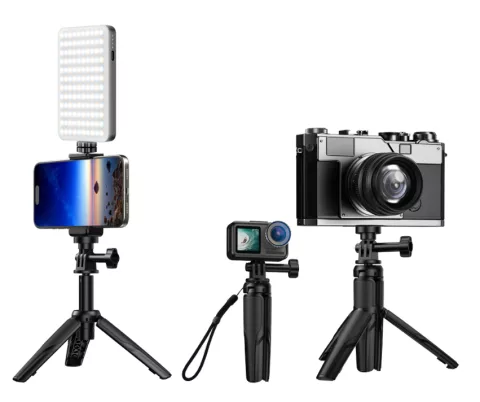 Flexible Tripod with Fill Light for Vlogging