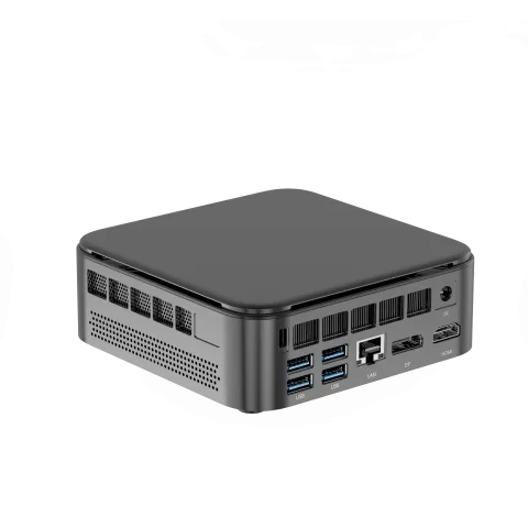 E3B Mini PC with AMD Ryzen 7 5825U with USB Type-C, Desktop Computer Supports Triple 4K Display