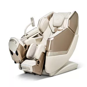 Falcon N : Massage chair optimized for stretching with Full-Flat frame and dual massage module