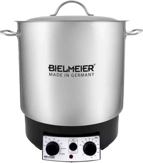 BIELMEIER Einkochautomat einwecken Edelstahl 1800 Watt 29 Liter BHG 695.0 Zeituhr Ersatzteilgarantie Made in Germany (B695028)