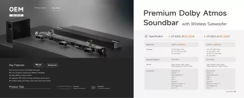 Soundbar 5.1.2CH & 3.1.2CH