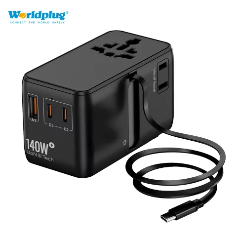 Gan 140w world travel Adapter