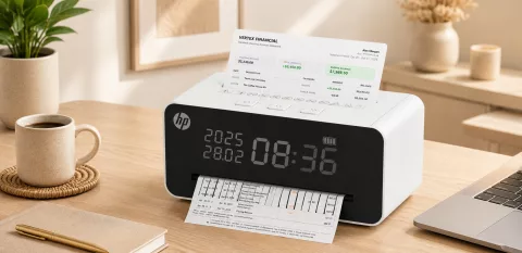 HP ClockShred -  Digitaluhr mit Mini-Shredder