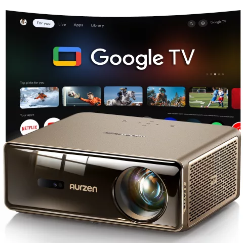 Aurzen EAZZE D1 Max Gemini AI Google TV Projector