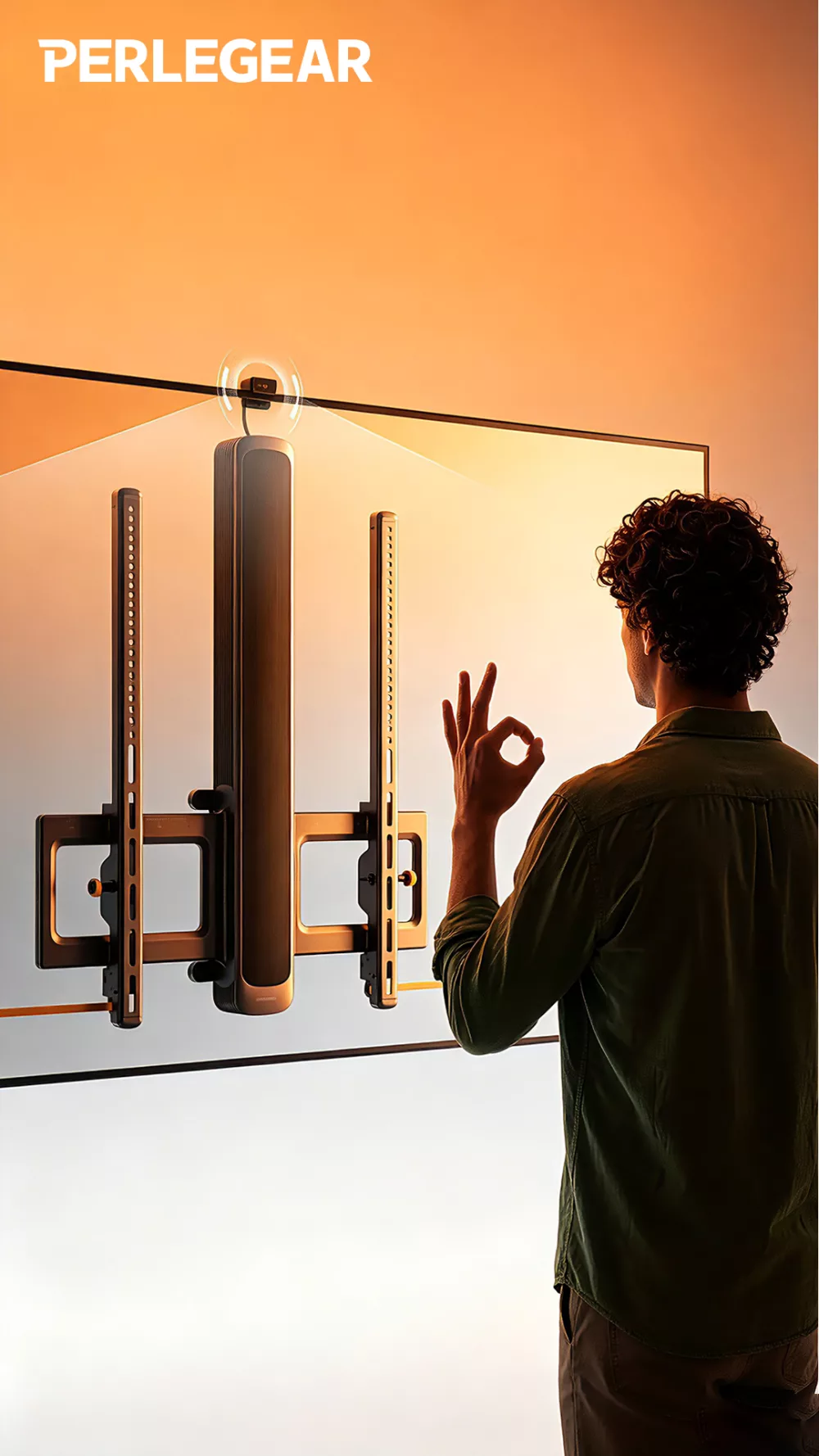 Meet the Perlegear AX1: The AI TV Mount That Adapts to You