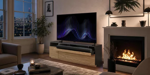 AVF Tech Hub TV Stand with Side Pods
