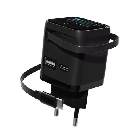 70W GaN Charger with retractable cable
