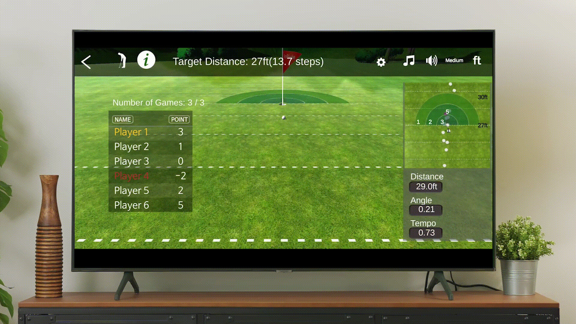 InBirdie-TEMPO plus: Digital Putting Trainer with Smart Game App