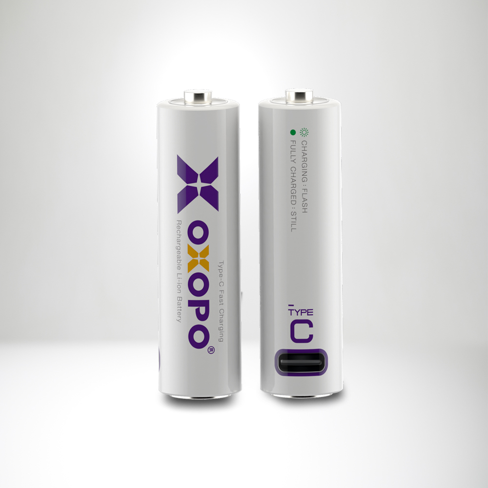OXOPO XC Series AA USB Type-C Li-Ion Rechargeable Battery
