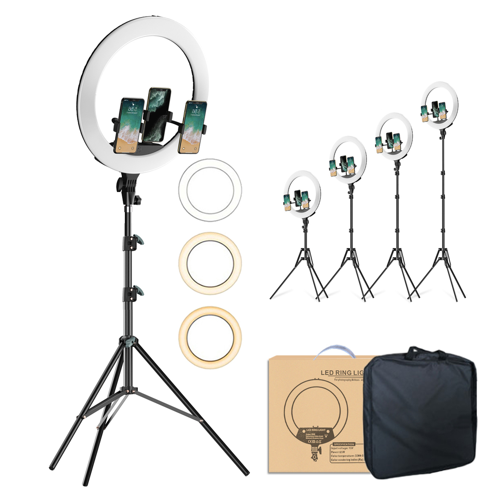 APEXEL 8/10/12/14/18 inch Ring Light with Stand