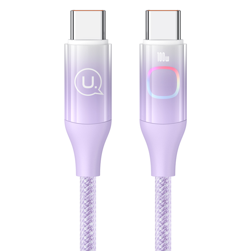 Câble USB C ESSENTIELB vers USB-C magenta 1m