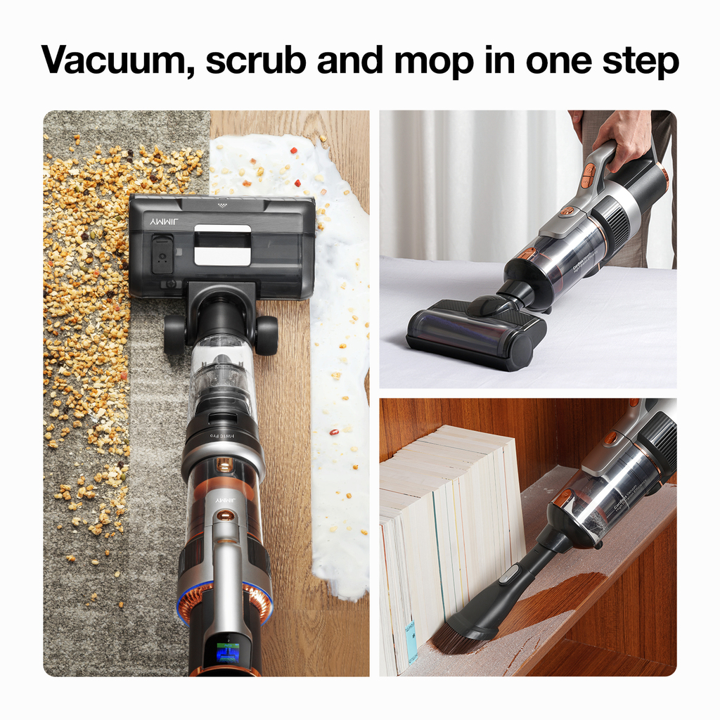 JIMMY cordless wet and dry vacuum cleaner 3-in-1 multi-functional vacuum and washer carpet and floor cleaning