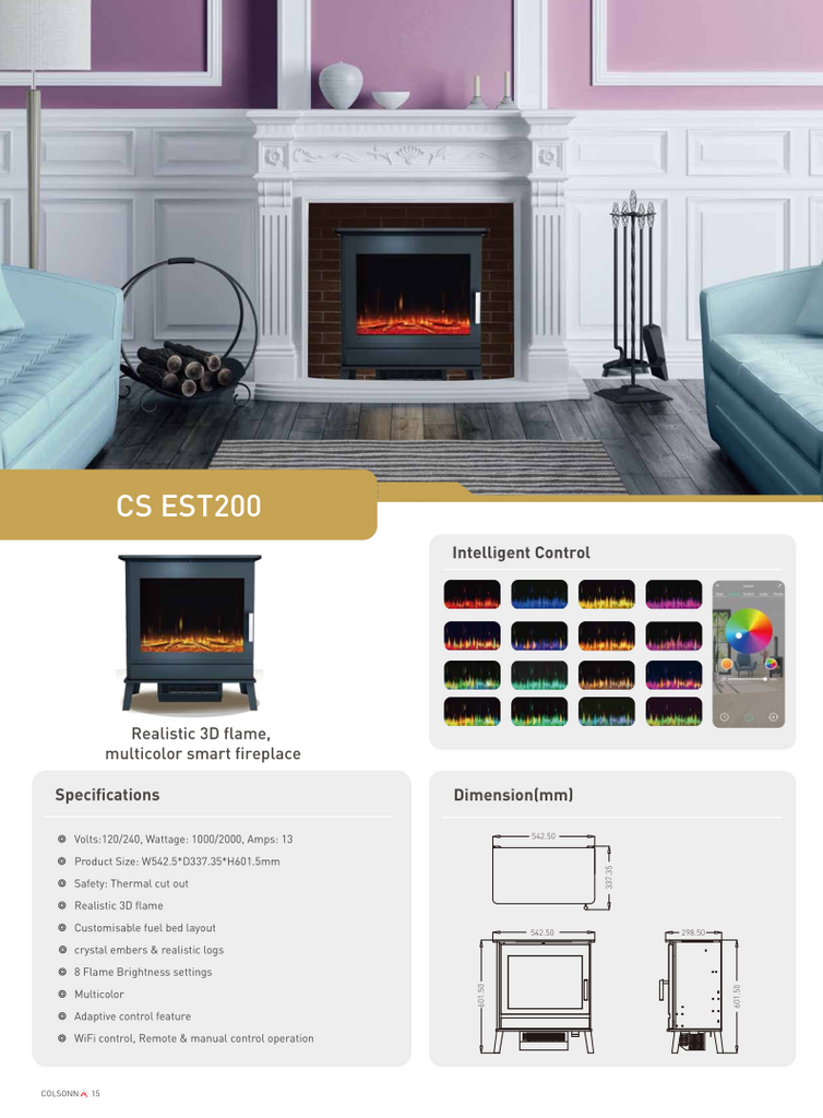 electric stove Realistic 3D flame