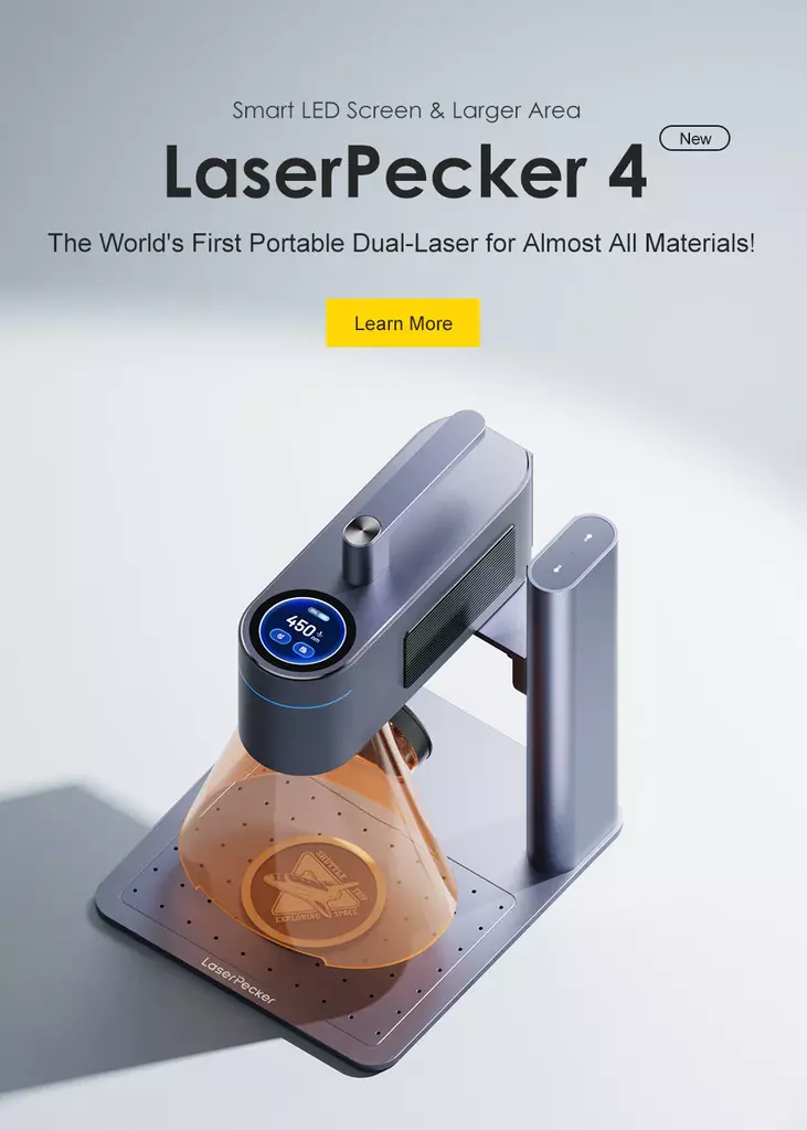 LaserPecker 4: Dual-Laser Engraver for Almost All Materials
