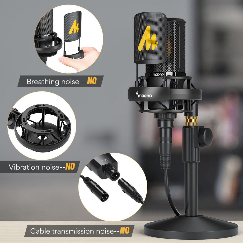 Maono 34mm Studio-Quality XLR Microphone PM500T