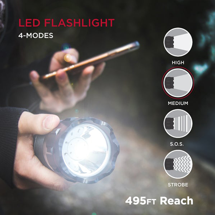 PS-D30 Plus Flashlight Jump Starter Aluminum Alloy