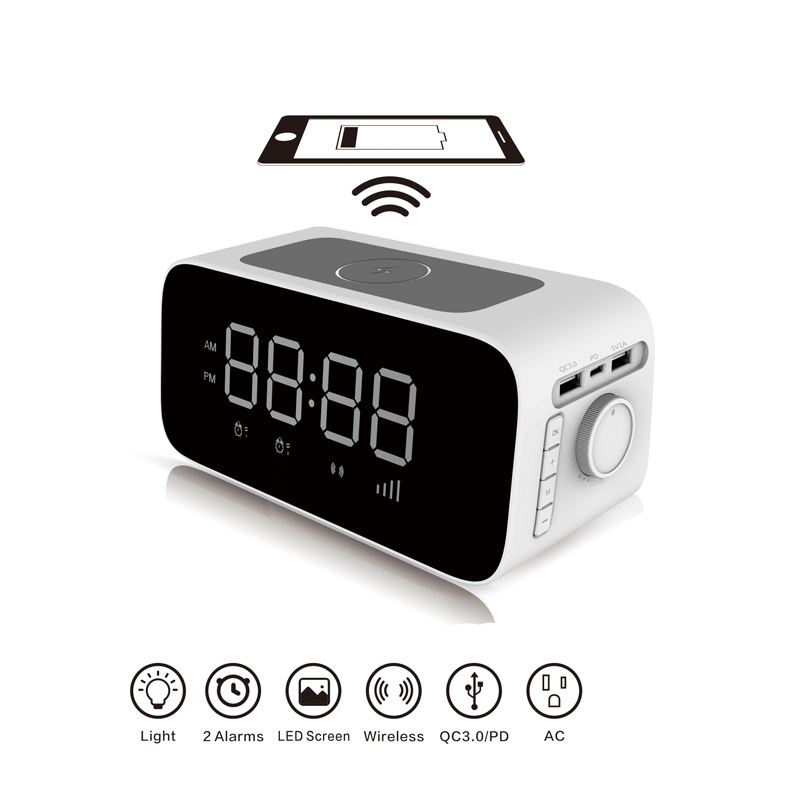CF-W15 Wireless Charger with Alarm Clock