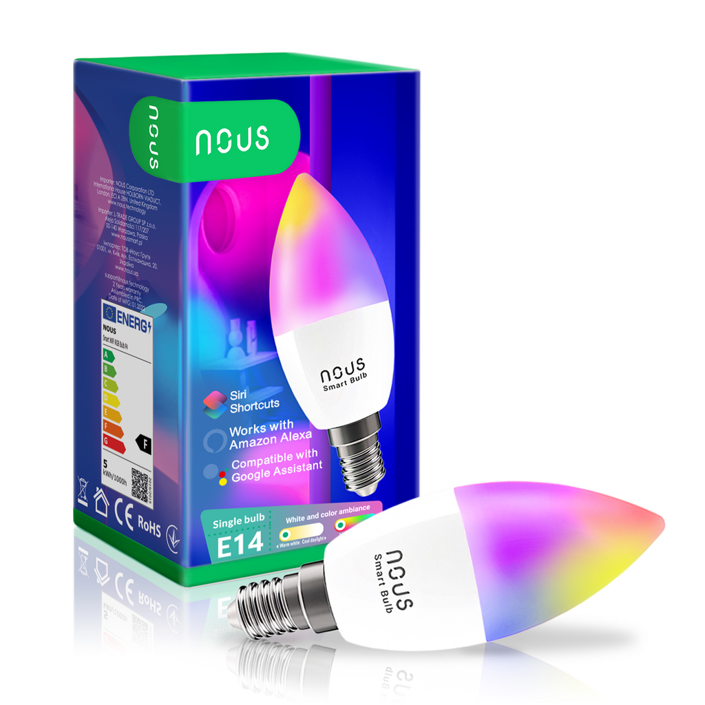 NOUS P4 Smart WIFI Bulb RGB E14