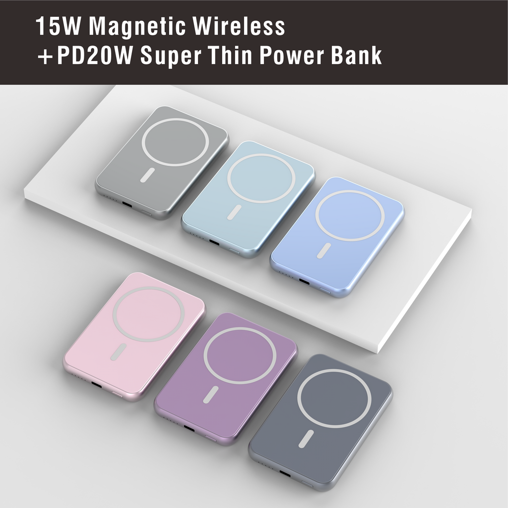 A15 - 5000mAh magnetic wireless charging 15W quick charge power bank
