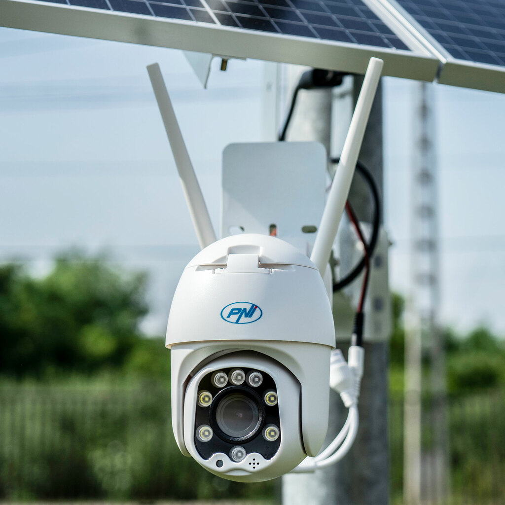 Unauthorized Botanist Failure PNI IP60 live PTZ video surveillance camera with solar panel, 2MP, GSM 4G,  SIM slot - IFA Berlin 2023