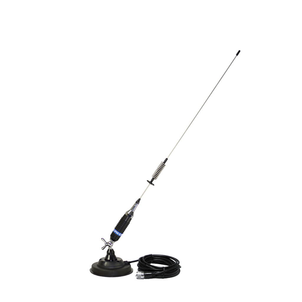 CB Antenna PNI S75 screw type butterfly mount, 125 mm magnetic base included, 76 cm, 4 m RG58 cable included