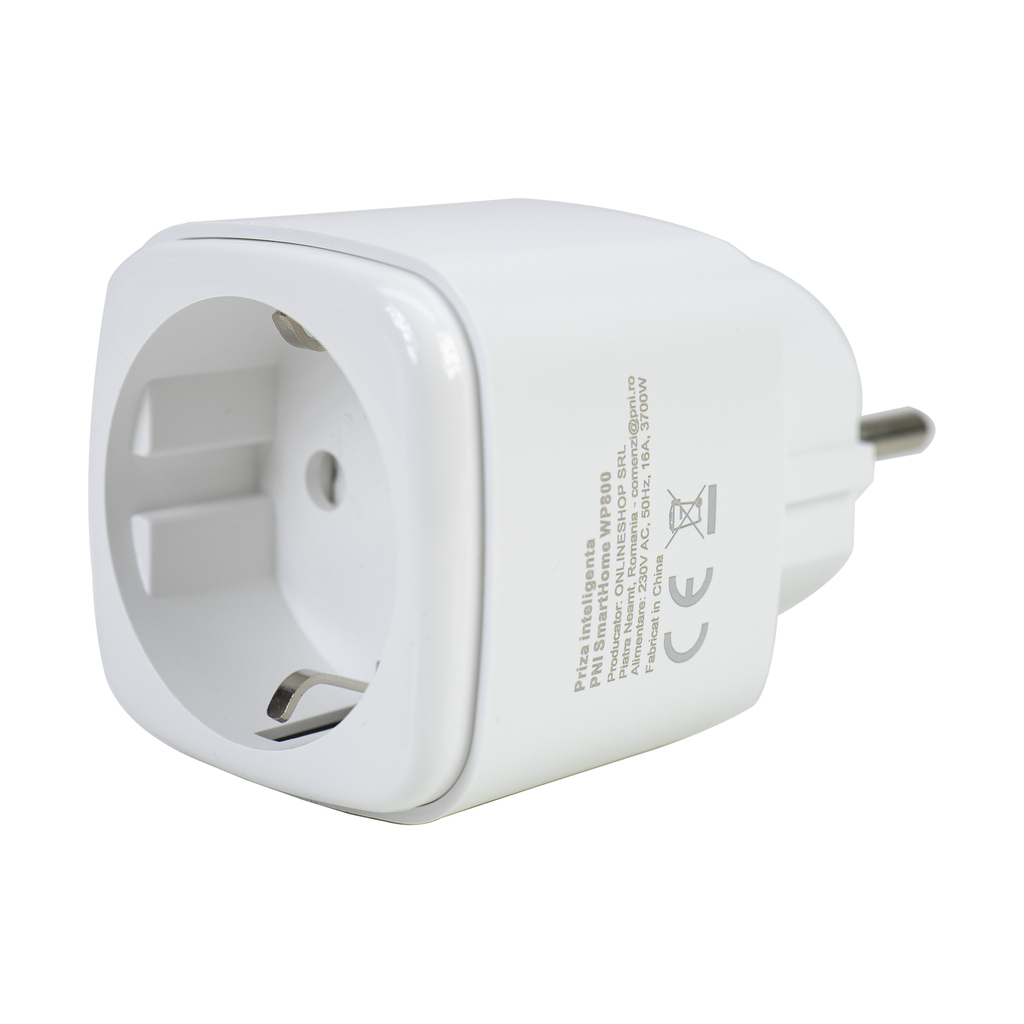 PNI SmartHome WP800 Wi-Fi internet-enabled smart plug, Tuya Smart