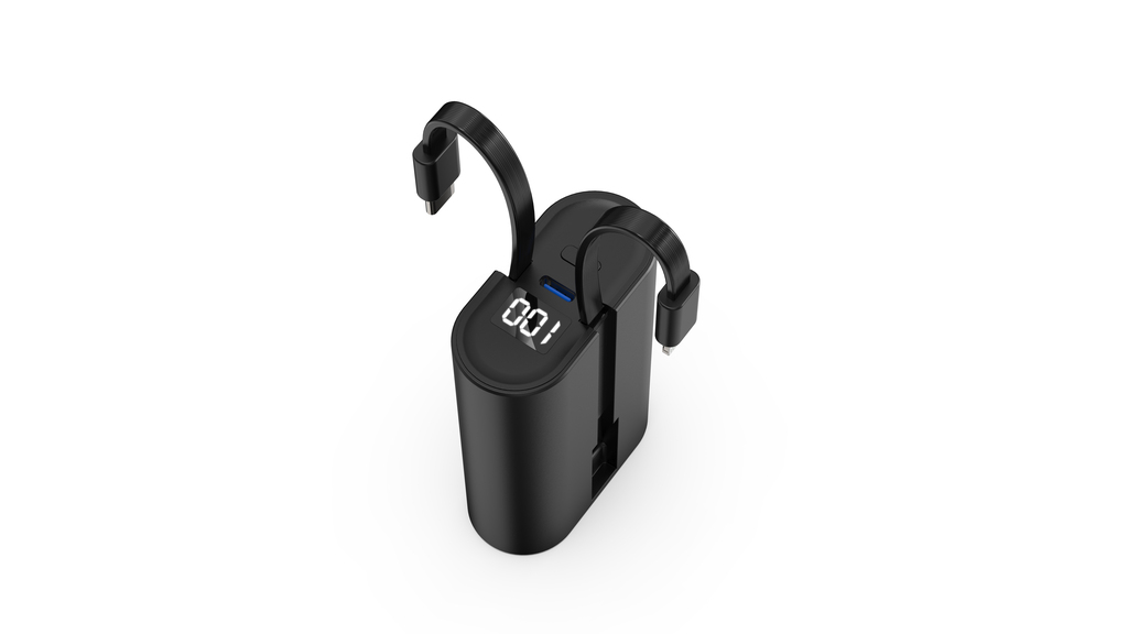 M8069 10,000mAh powerbank with Lightning and Type C cable
