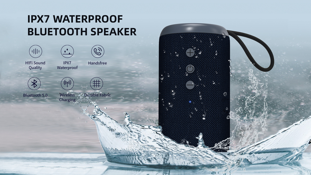 XJ0820 IPX7 Waterproof Bluetooth speaker