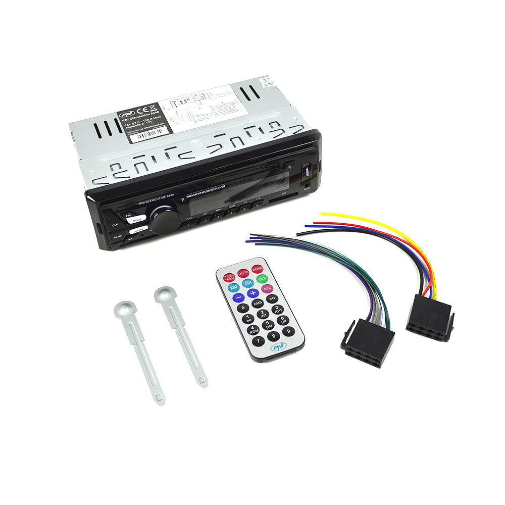 Car radio MP3 player PNI Clementine 8440, 4x45w, 12V, 1 DIN, with SD, USB, AUX, RCA