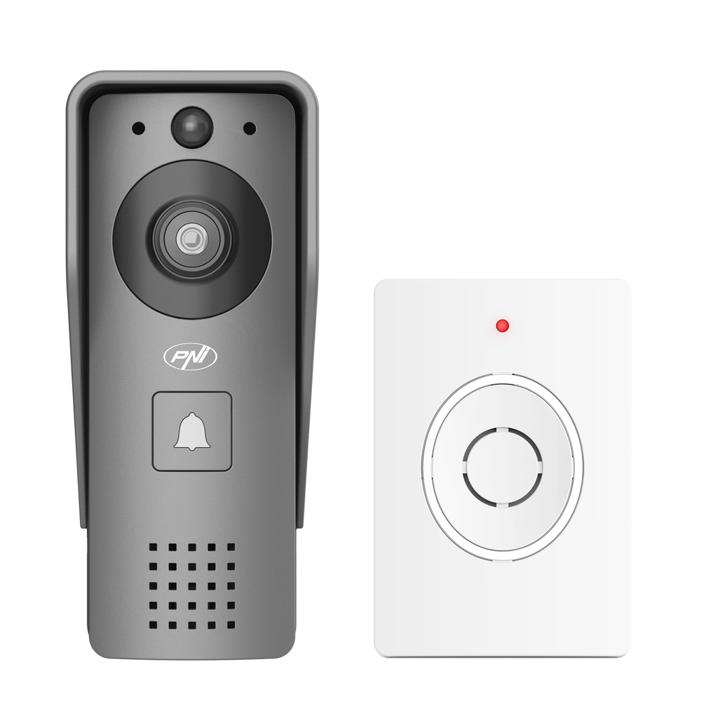 Smart video intercom PNI House 910 WiFi HD, P2P, yala output, dedicated Tuya Smart application, integration in scenarios and smart automation with other Tuya compatible products