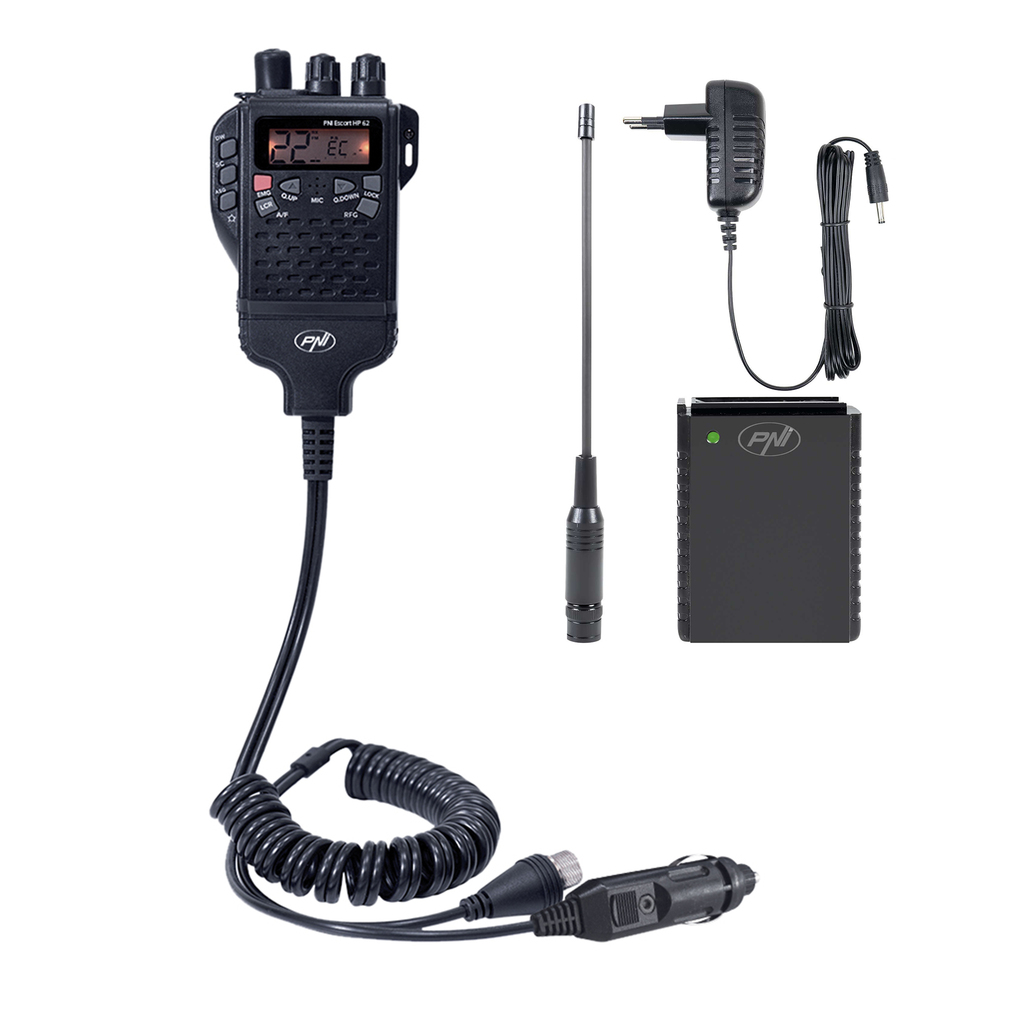 CB PNI Escort HP 62 Radio Station Package and PNI PB-HP62 Accessory Kit