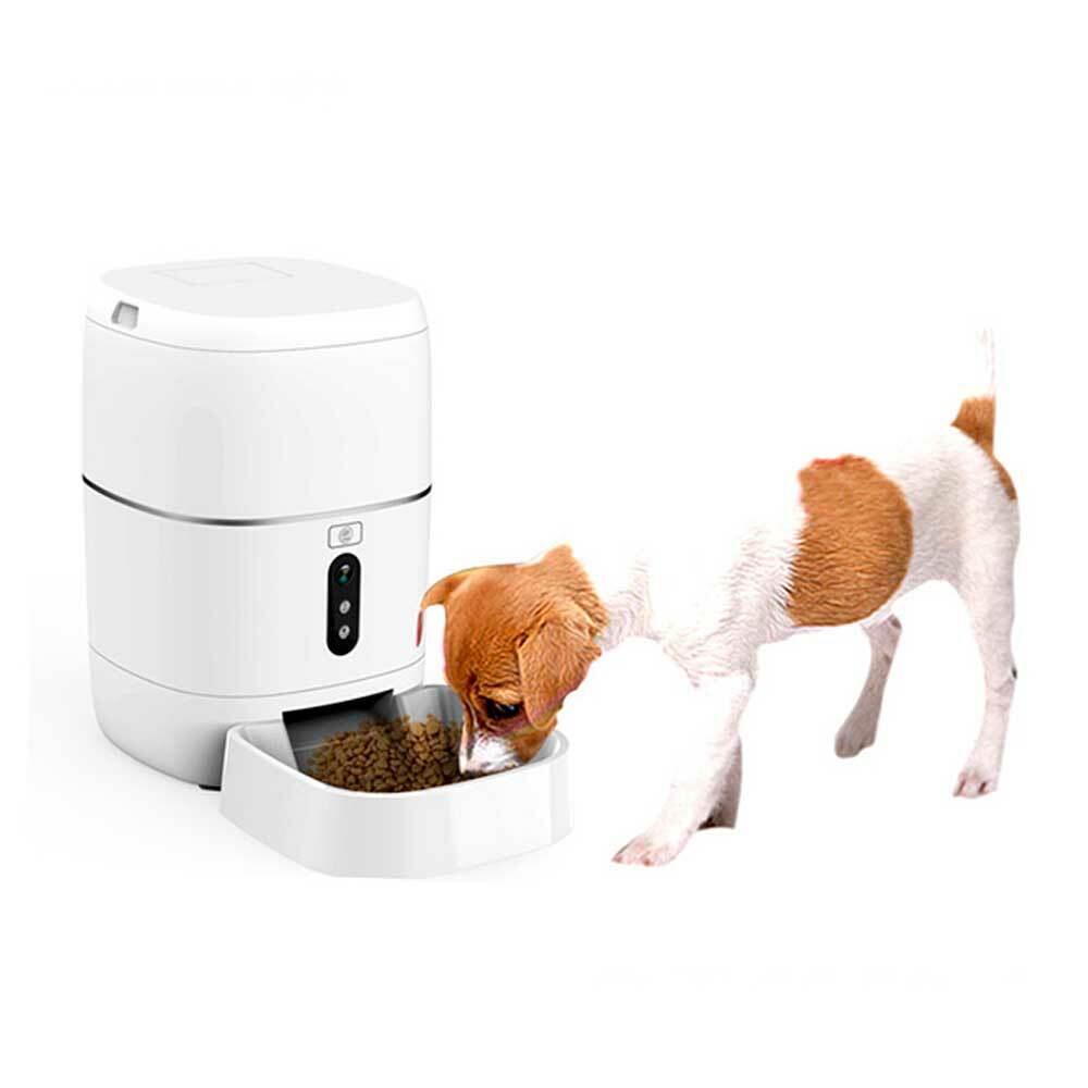 Smart food feeder PNI MyPet PT033PF for pets, WiFi, 3 liters, programmable from the dedicated application Tuya Smart, integration in scenarios and smart automation with other compatible products Tuya