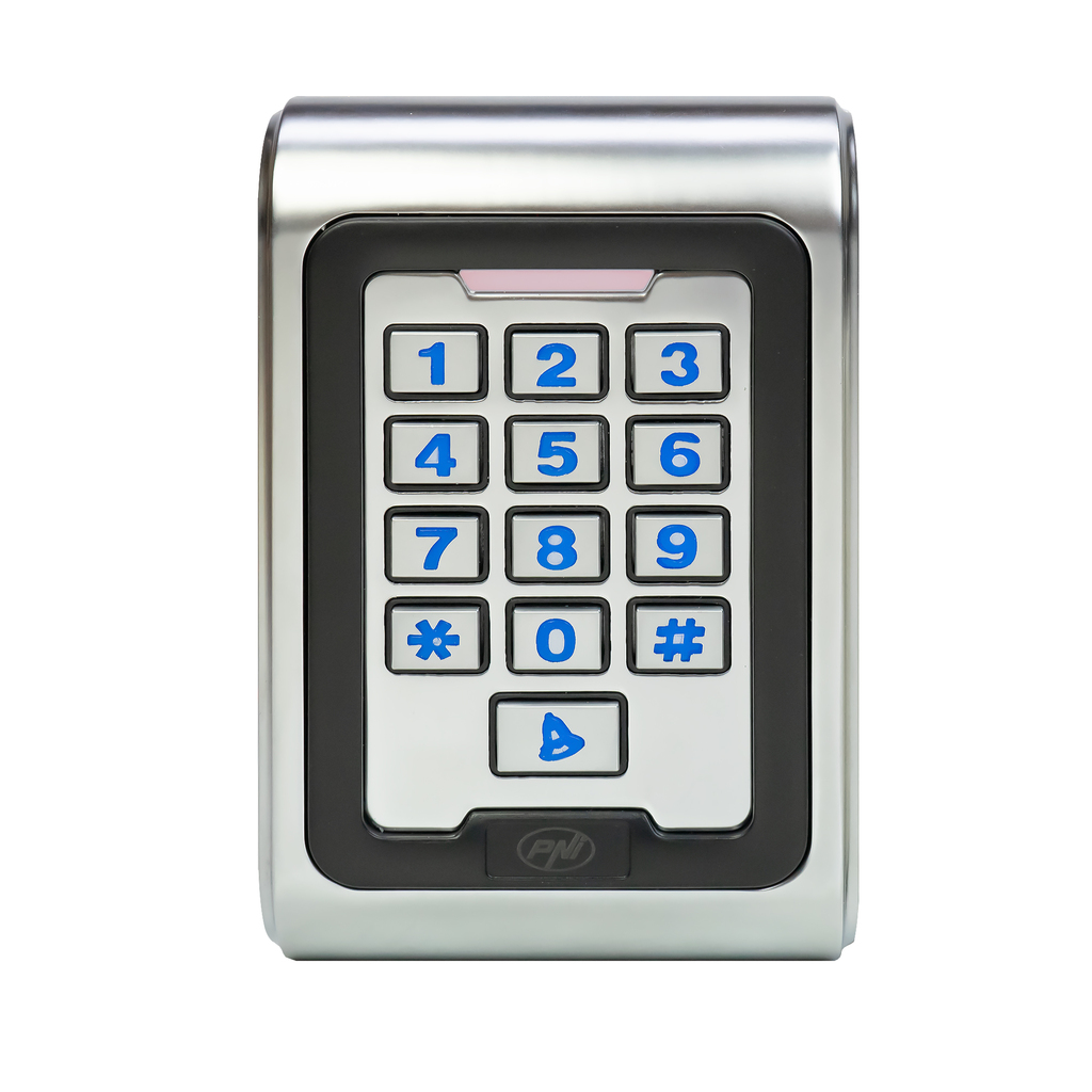 Access control keypad PNI DK220, stand alone, exterior and interior, IP65, with 2 relays