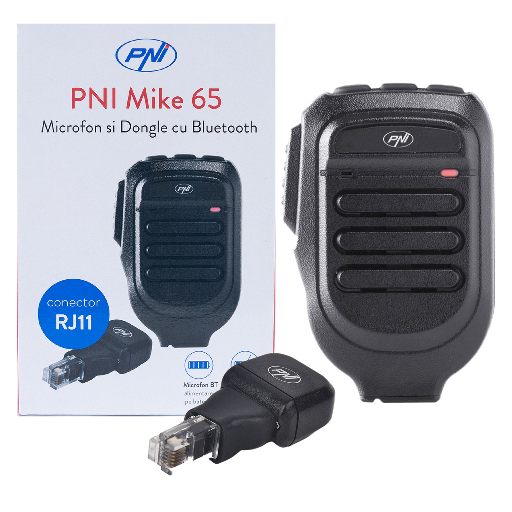 Microphone and Dongle with Bluetooth PNI Mike 65, dual channel, compatible with PNI HP 6500, PNI HP 6550, PNI HP 7120