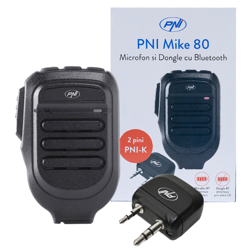 Microphone and Dongle with Bluetooth PNI Mike 80, dual channel, compatible with PNI HP 8001L