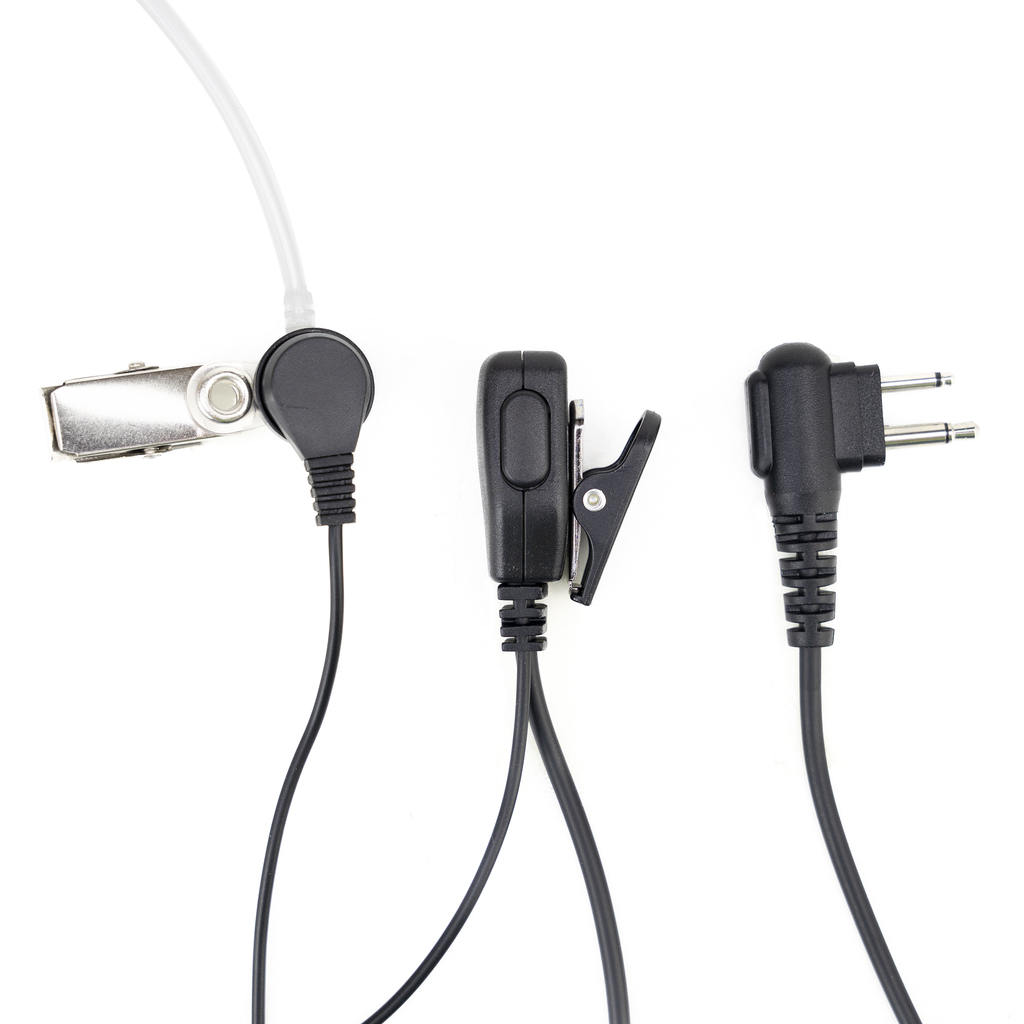 Headset with microphone and acoustic tube PNI HM92 with 2-pin PNI-MT plug for Motorola stations